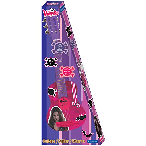 Chica Vampiro Chica Vampiro-K2000CV Disney Guitarra Clásica, Color Fucsia (Lexibook K2000CV)