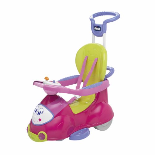 Chicco 00060703100000 Quattro - Correpasillos Convertible en balancín, Color Rosa