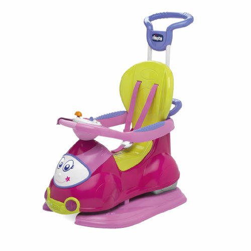 Chicco 00060703100000 Quattro - Correpasillos Convertible en balancín, Color Rosa