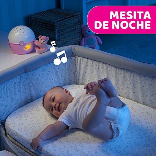 Chicco- First Dreams: Next 2 Stars Big & Small Proyector, Color rosa (7647100000)