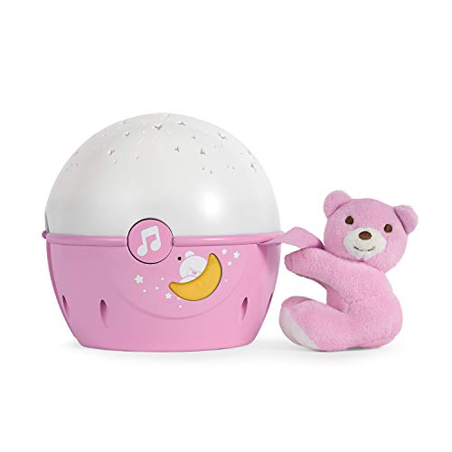 Chicco- First Dreams: Next 2 Stars Big & Small Proyector, Color rosa (7647100000)