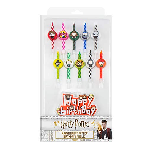 Cinereplicas Velas de cumpleaños Harry Potter - Kawaii (Juego de 10 + 1 Happy Birthday)