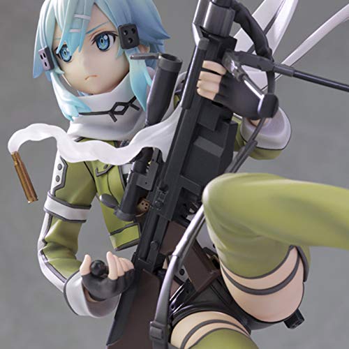 CLDP Sword Art Online Ⅱ Asada Shino Ggo Figura De Acción Cruzando Obstáculos Estatua De Anime para Niños Regalos De Juguete High 9 Pulgadas