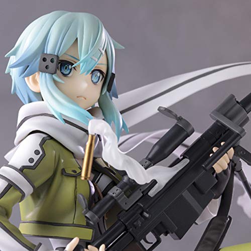 CLDP Sword Art Online Ⅱ Asada Shino Ggo Figura De Acción Cruzando Obstáculos Estatua De Anime para Niños Regalos De Juguete High 9 Pulgadas