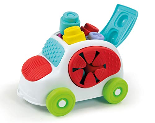 Clementoni-17315 - Soft Clemmy Vehiculo con Texturas - construcciones blanditas para bebé a partir de 6 meses