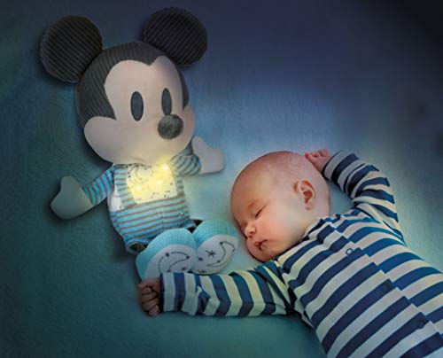 Clementoni-17394 - Baby Mickey duerme contigo - peluche bebé interactivo para dormir a partir de 6 meses