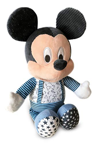 Clementoni-17394 - Baby Mickey duerme contigo - peluche bebé interactivo para dormir a partir de 6 meses