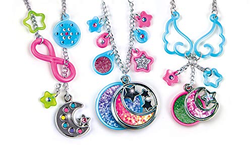 Clementoni-18584 - My Moonlight Pendants - abalorios y set para hacer pulseras infantiles a partir de 7 años