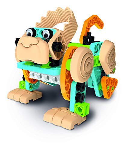 Clementoni-55374 - Mechanics Junior - Animales en movimiento - juego construcciones animales a partir de 6 años