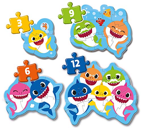 Clementoni-Baby Shark My First Puzzle Pinkfong Puzle, Color (20828)