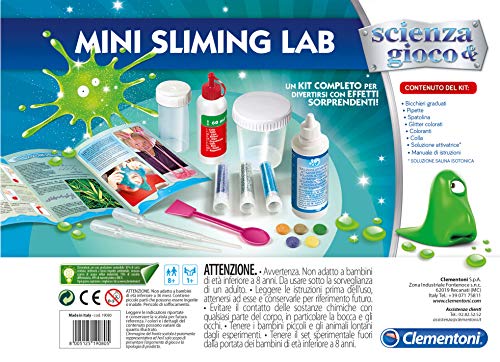 Clementoni Ciencia y gioco-Mini Sliming Lab, Multicolor, 19080 