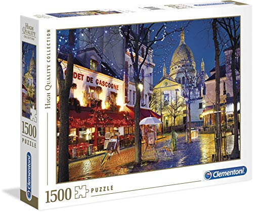 Clementoni- Collection: Paris-Montmartre Los Pingüinos De Madagascar Puzzle, 1500 Piezas, Multicolor (31999)