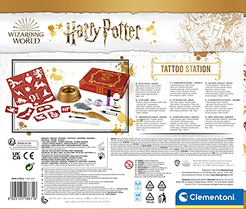 Clementoni Harry Potter Juego Tatuajes, Multicolor (18671)