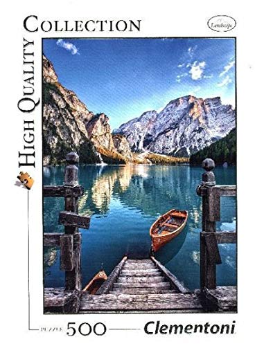 Clementoni-Los Pingüinos De Madagascar Puzzle 500 Piezas Braies Lake (35039)