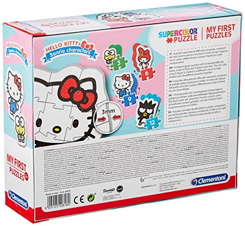 Clementoni- My First Puzzle 3,6,9,12 Piezas Hello Kitty (20818.0)