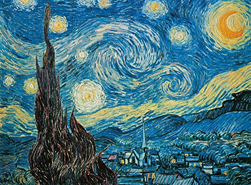 Clementoni- Noche Estrellada Van Gogh Los Pingüinos De Madagascar Puzzle 500, Piezas, Multicolor (30314.4)