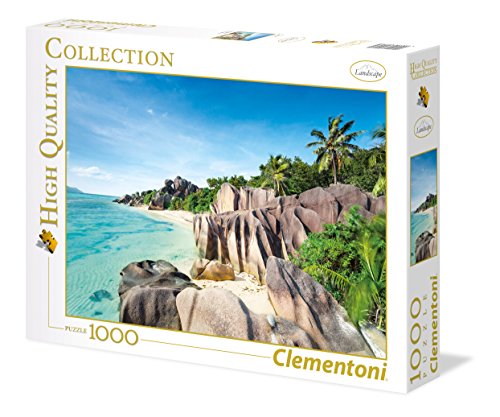 Clementoni- Paradise Beach Puzzle 1000 Piezas Playa Paraiso, Multicolor, pezzi (39413.5)