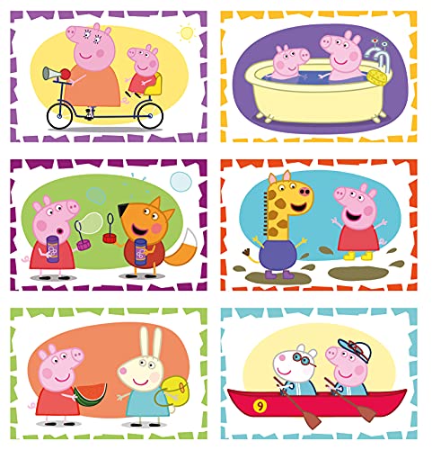 Clementoni Peppa Pig-Puzzle 3 años – Cubos de 6 Piezas – Play For Future – Materiales 100% reciclados – Fabricado en Italia, Rompecabezas para niños, Dibujos Animados, Multicolor (44009)