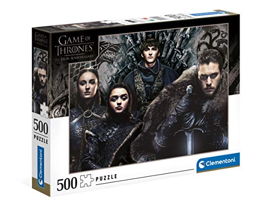 Clementoni- PZL 500 Juego DE Tronos Game of Thrones Puzzle Adulto, Multicolor (35091)