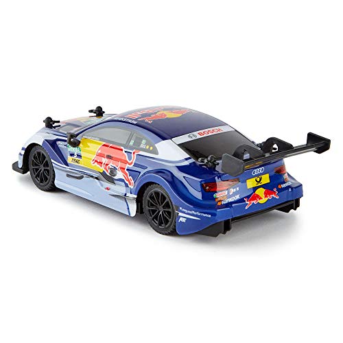 CMJ RC Cars ™ Audi RS5 DTM Coche de Control Remoto con Licencia Oficial 1:24 Escala 2.4Ghz Azul / Red Bull