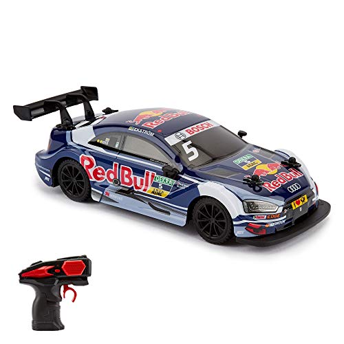 CMJ RC Cars ™ Audi RS5 DTM Coche de Control Remoto con Licencia Oficial 1:24 Escala 2.4Ghz Azul / Red Bull