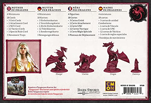 CMON Asmodee A Song of Ice & Fire – Madre del dragón, expansión de Tablet, alemán (CMND0144)