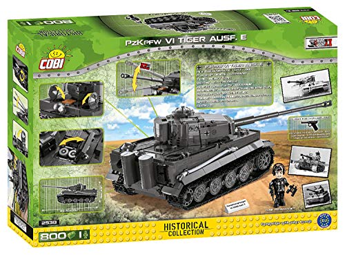 COBI 2538 PzKpfw Vi Tiger Ausf.E - Bloques de construcción, Color Negro