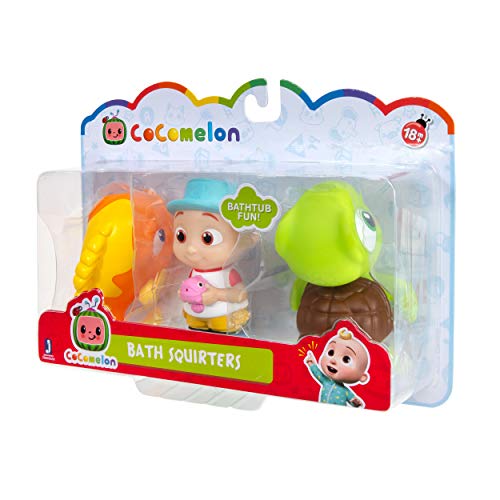 CoComelon CMW0030 Bath Fun Friends JJ, Fish & Turtle Bath Toy para niños a Partir de 18 Meses