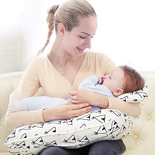 Cojines de lactancia bebe Almohada de lactancia bebés Almohada Almohada de embarazo 56 * 37cm viajar Almohada de lactancia pequeña lactancia de maternidad Cojín Lactancia