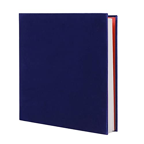 Colección de álbumes Blue Photo Album Scrapbook Tercera de terciopelo Páginas gruesas con película protectora Guardar imágenes de forma permanente, la mejor opción de regalo Empresa de bodas, familia,