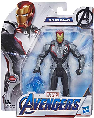 Colector Avengers Endgame – Traje de equipo de Iron Man – Figura de acción con accesorios, aprox. 6"