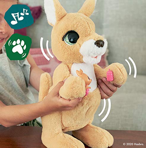 COLECTOR - Juguete interactivo para animales de compañía Furreal Mama Josie Le Kangourou con 3 Joeys – Un niño y una sorpresa ¡Más de 70 Sons!