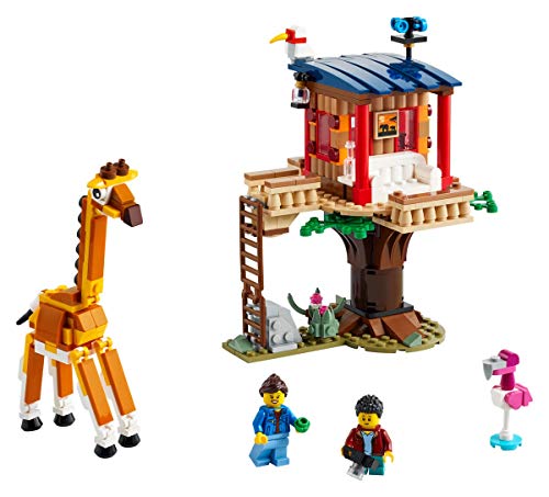 Collectix Lego Set Creator 31116 Safari 3 en 1 - Casa de árbol de safari y cuaderno Explorer n.º 10 (aceracercos, conocimientos), incluye bolsa de plástico con energía eólica 11952