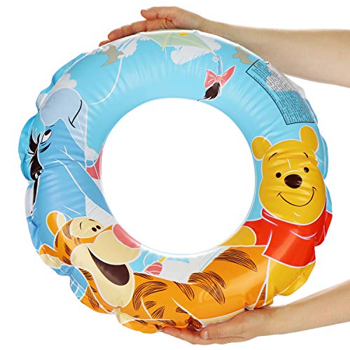 com-four® 2X Neumáticos de natación para divertirse Nadando - Anillo de natación con Motivos de los Personajes de Disney Winnie The Pooh, Tigger y I-Aah (02 Piezas - Ø 45cm Winnie The Pooh)