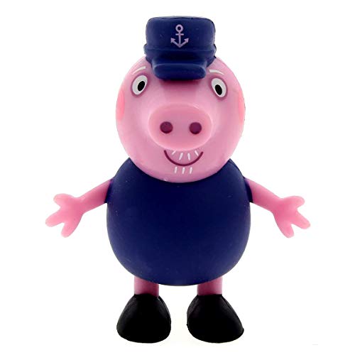 Comansi- Peppa Grandfather Pig Mini Figura, Multicolor, 6 cm (Y90151)