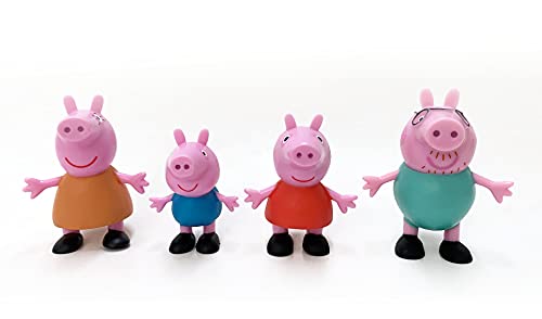 Comansi Set Colección Peppa Pig - 4 Figuras: Peppa, George, Mama y Papa