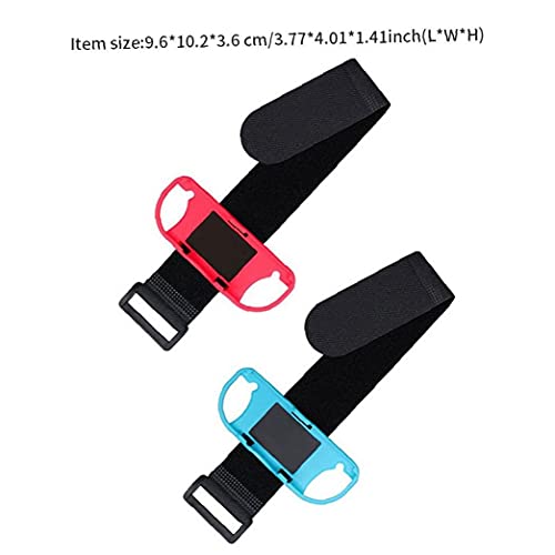 Controller Dance Correas Compatible con Nintendo Switch Dance Elastic Game Strap Strap 1pair juego Componente rojo azul