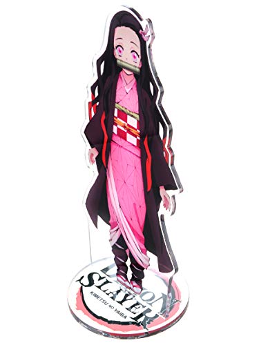 CoolChange Figura de plástico con Soporte de Kimetsu no Yaiba, Tanjiro Kamado o Nezuko Kamado, Figura: Nezuko Kamado