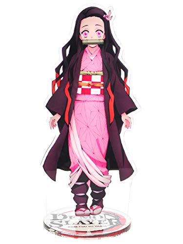 CoolChange Figura de plástico con Soporte de Kimetsu no Yaiba, Tanjiro Kamado o Nezuko Kamado, Figura: Nezuko Kamado