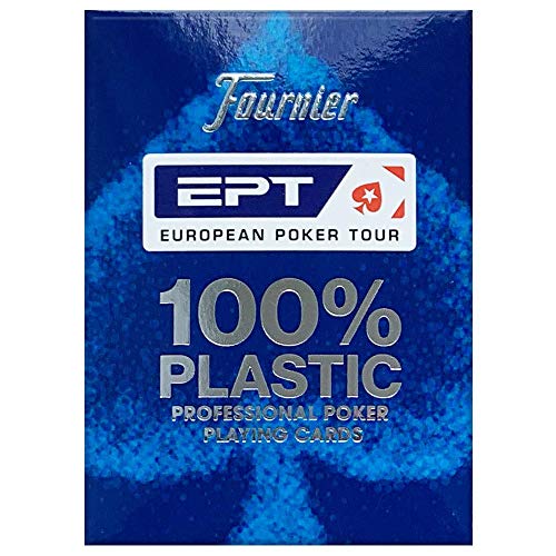 Copag European Poker Tour (EPT) 100% Plastic Playing Cards Poker Size Jumbo Index (Blue Back)