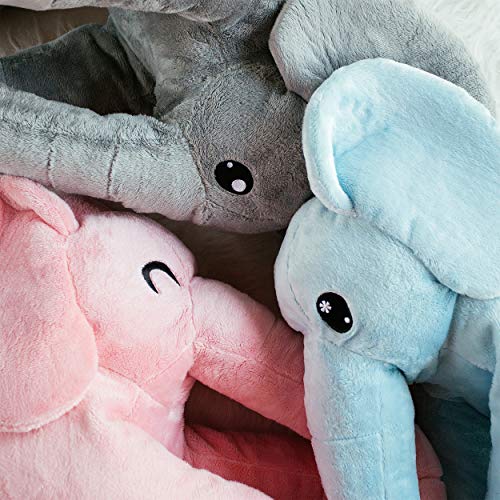 corimori® - Elefante Mara, Peluche XXL Grande de 60 cm para niños pequeños, Mullido y Suave, Calidad Suave, Color Rosa.