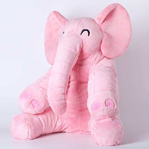 corimori® - Elefante Mara, Peluche XXL Grande de 60 cm para niños pequeños, Mullido y Suave, Calidad Suave, Color Rosa.