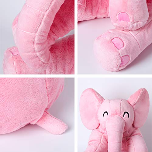 corimori® - Elefante Mara, Peluche XXL Grande de 60 cm para niños pequeños, Mullido y Suave, Calidad Suave, Color Rosa.