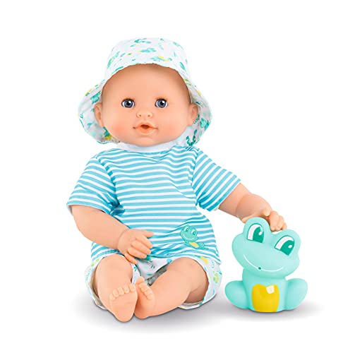 Corolle - Muñeco marin baño, 30 cm, optimo para jugar en el agua, fácil secado, para niños a partir de 18 meses, color aqua (9000100530)