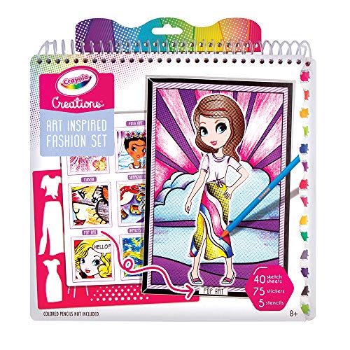 CRAYOLA- Album Arte Y Moda Creaciones, Multicolor, único (26200)