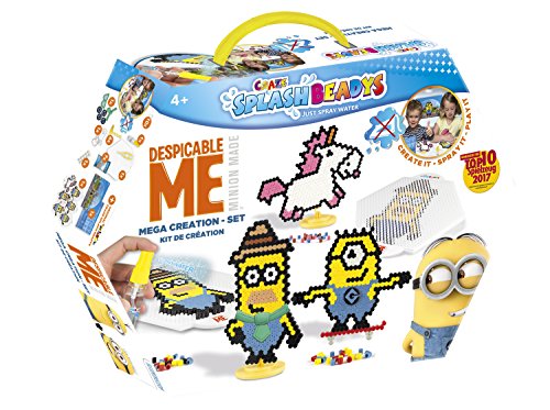 CRAZE fusibles FUSE BEADS SPLASH BEADYS MINIONS Creación Juego de cuentas coloridas de Water Craft para niños 56982, multicolor , color/modelo surtido