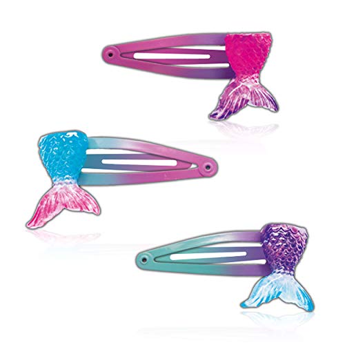 Craze - Rainbow Mermaid Hair Clip, Horquillas Para El Pelo Niña De Cola De Sirena, Ganchos Accesorios Niñas, 6 Tipos De Horquilla, Clips Diferentes Colores