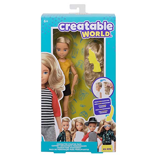 Creatable World - Pack de personajes, cabello rubio juguete para niños y niñas +6 años (Mattel GKV44) , color/modelo surtido