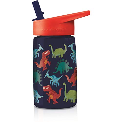 Crocodile Creek- Tritan Bottle/Dinosaurs Fiambreras, Multicolor (3810427)