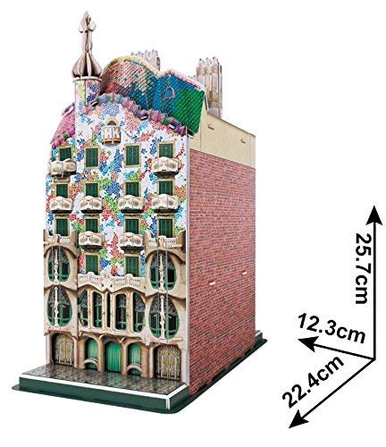 Cubic Fun- Gaudi Puzzle 3D Casa Batlló, 68 Piezas (C240)